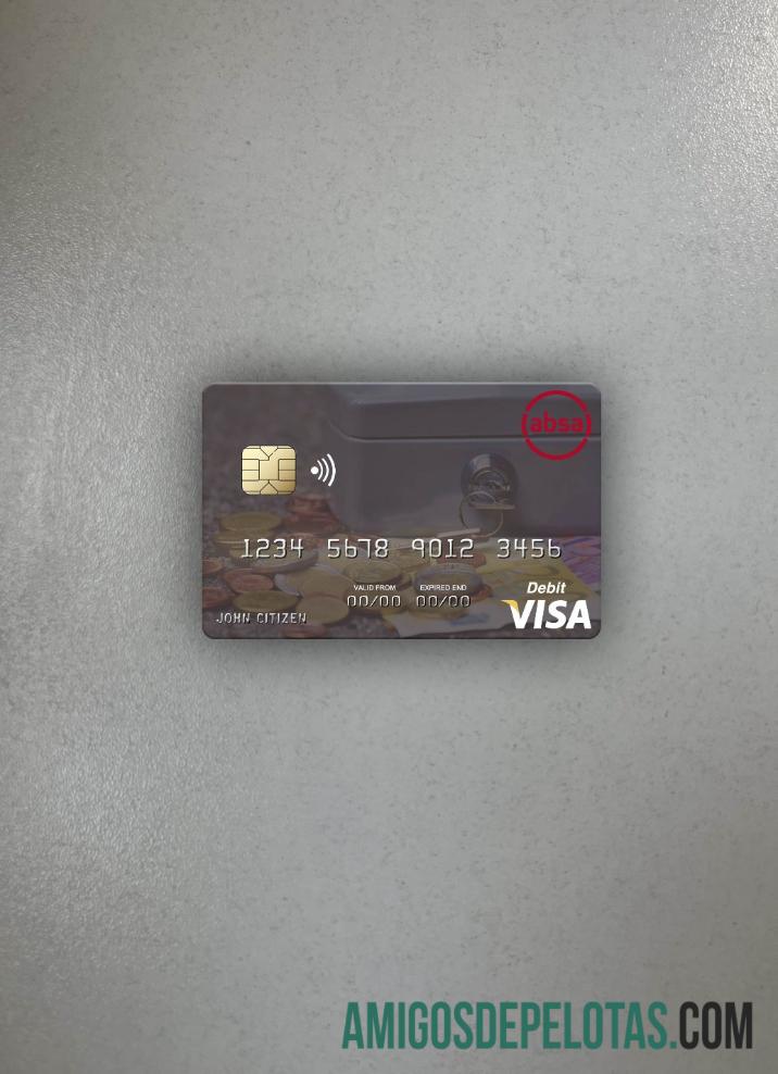 Moçambique Absa Bank Moçambique Visa Cartão de Débito Photolook Front modelo
